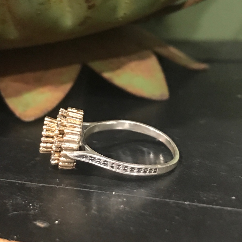 Turkish Style Round Ruby & Silver 925 Ring - image 4